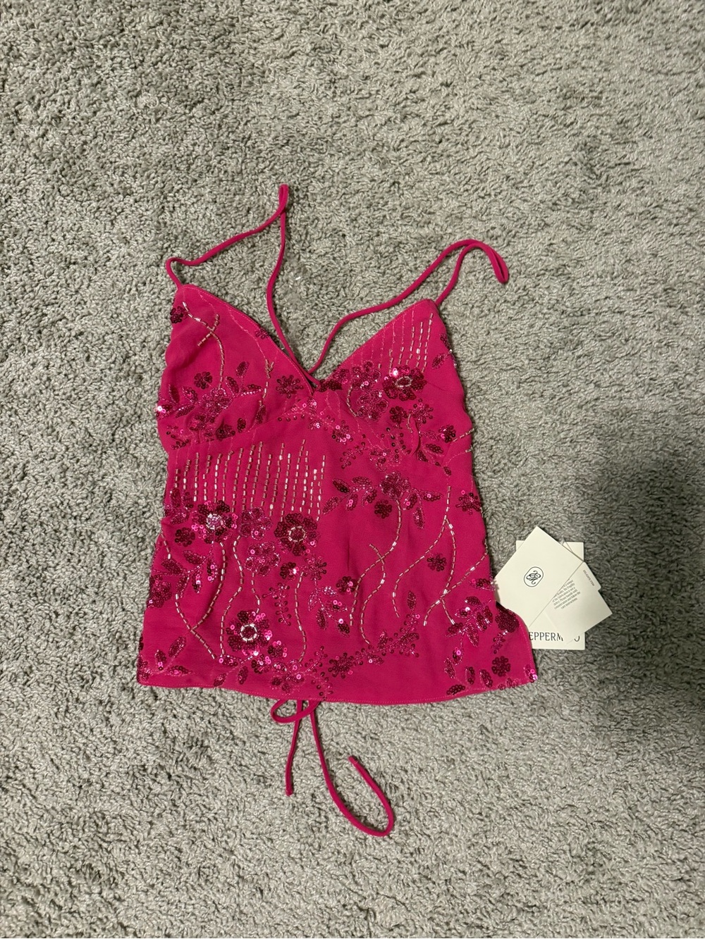 Peppermayo Kamilla Sequin Cami Top
